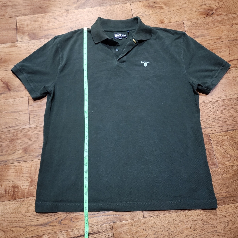 Barbour Classic Fit 100% Cotton Dark Green Short Sleeve Polo Shirt. XXXL - Picture 7 of 8